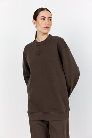 LR-NUKA 12 Sweatshirt Mørk brun