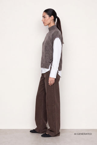 LR-TOGA 3 Vest Mørk brun
