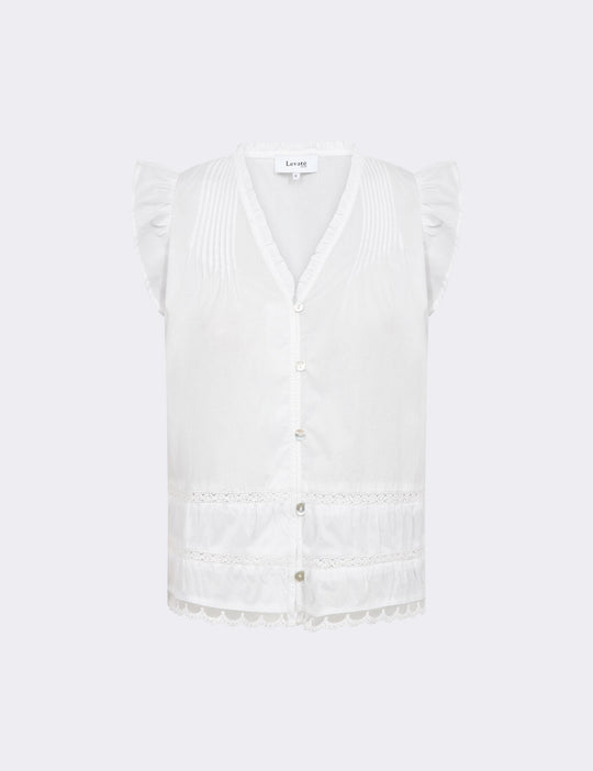 LR-ROSY 2 Bluse Hvid