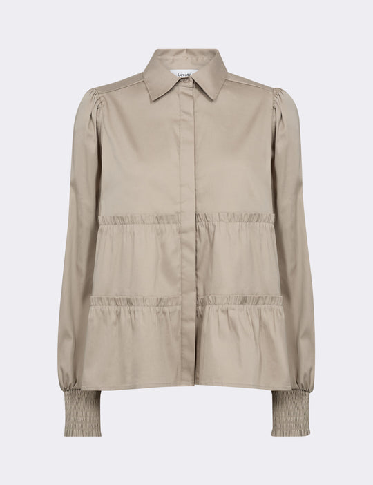 LR-ISLA SOLID 95 Skjorte Grå