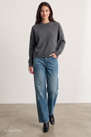 LR-ELOISE 2 Pullover Mørk grå