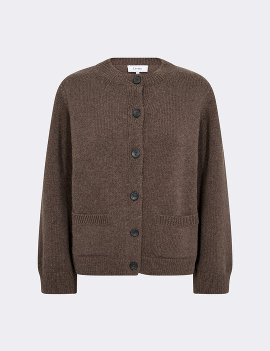 LR-PERLE 9 Cardigan Brun