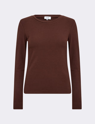 LR-NEDDIE 4 T-shirt Mørk brun