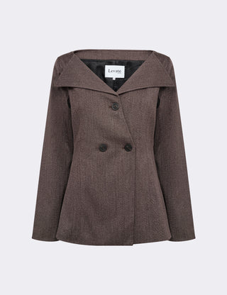LR-OBASSIE 3 Blazer Mørk brun