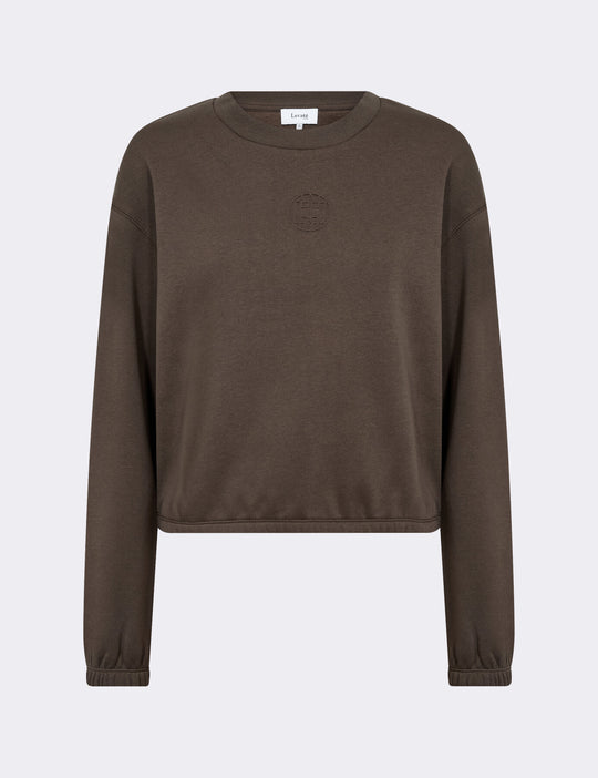 LR-NUKA 13 Sweatshirt Mørk brun