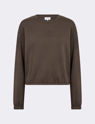 LR-NUKA 13 Sweatshirt Mørk brun