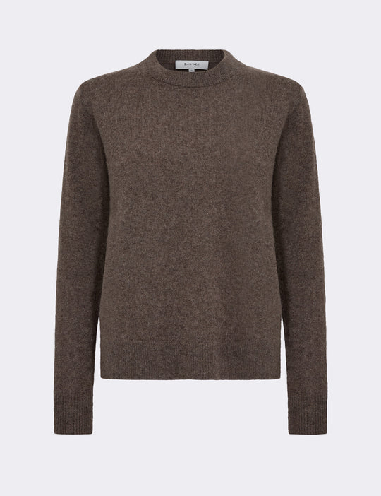 LR-ELOISE 2 Pullover Mørk brun