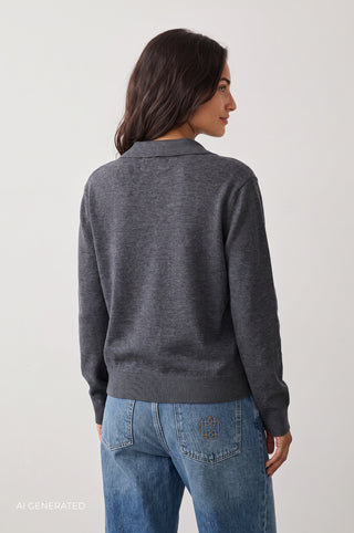 LR-ISMAILA 9 Pullover Mørk grå