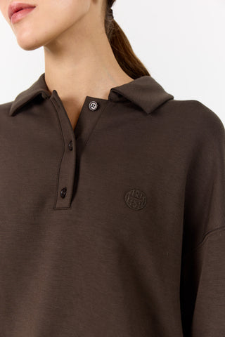 LR-EZRA 9 Sweatshirt Mørk brun