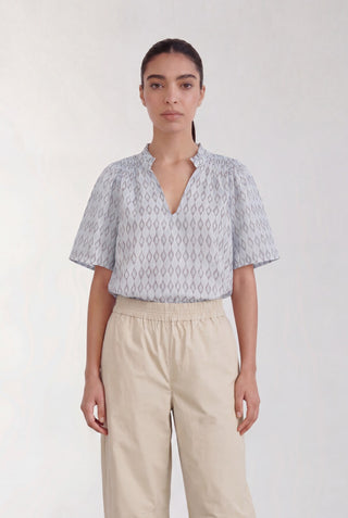 LR-RITTO 1 Bluse Lyseblå