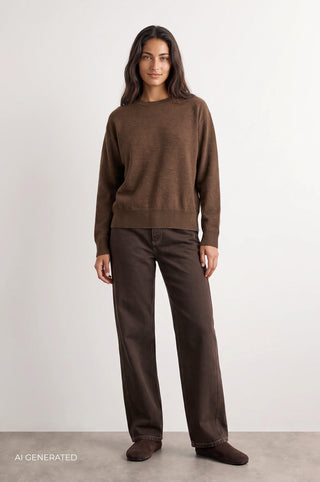 LR-ISMAILA 24 Pullover Brun