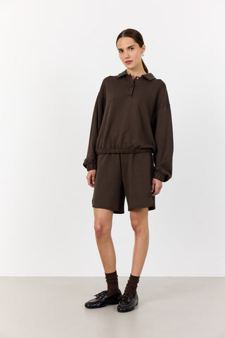 LR-EZRA 9 Sweatshirt Mørk brun