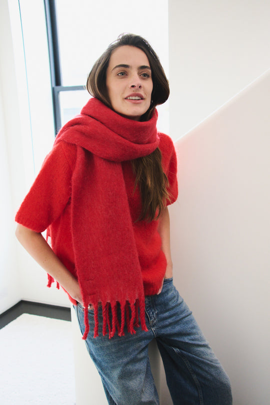 LR-NOREEN 6 Pullover Rød