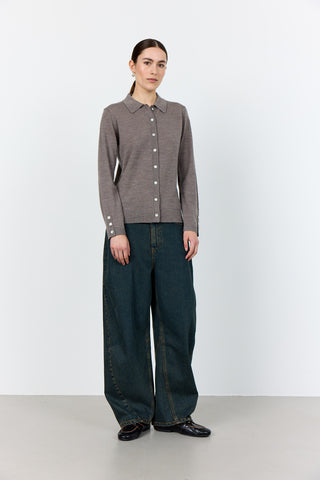 LR-ISMAILA 6 Pullover Lys brun