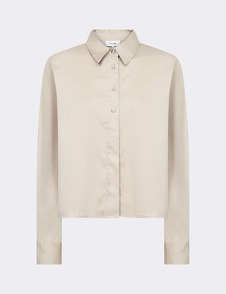 LR-ISLA SOLID 136 Skjorte Lys grå