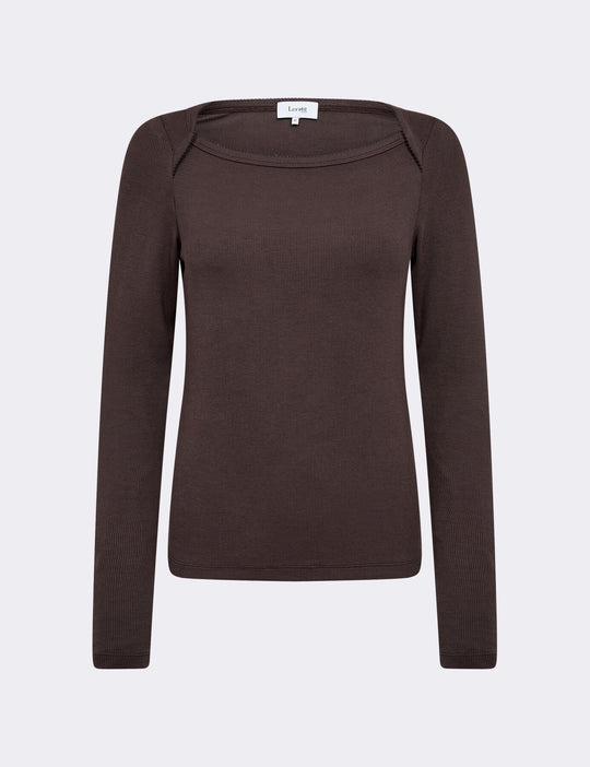 LR-IKA 34 T-shirt Mørk brun