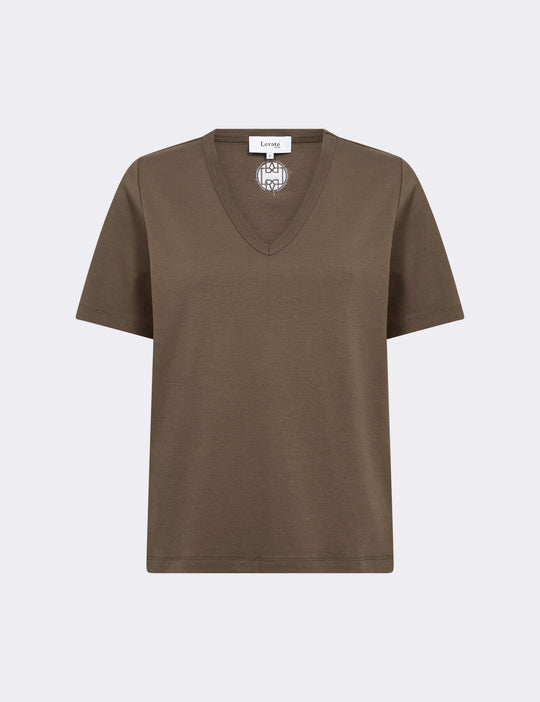 LR-PALOMA 2 T-shirt Mørk brun