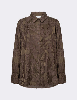 LR-NIKO 2 Skjorte Mørk brun