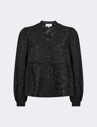 LR-NOVELLE 2 Bluse Sort