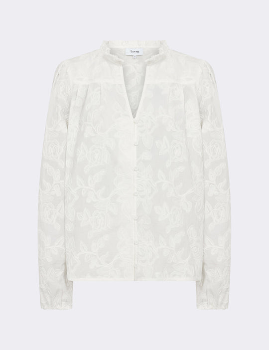LR-POLLIE 2 Bluse Off white