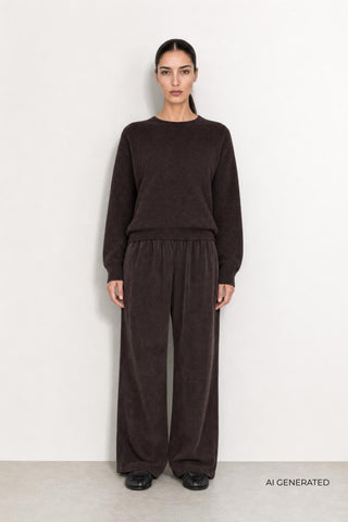 LR-ISMAILA 24 Pullover Mørk brun