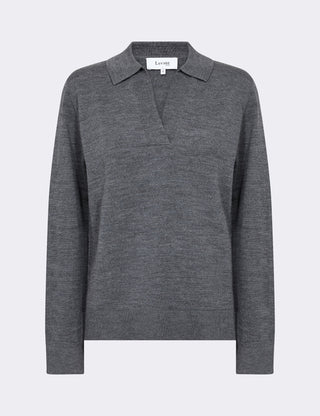 LR-ISMAILA 9 Pullover Mørk grå