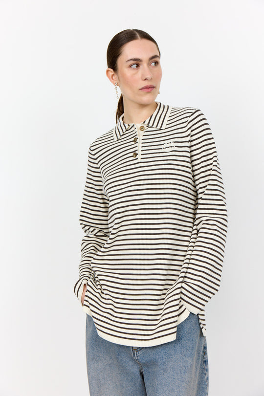 LR-KIRSTEN 2 Top Mørk brun