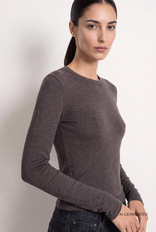 LR-JOSEPHINE 1 T-shirt Mørk brun