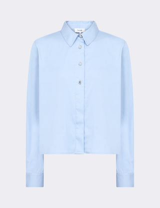 LR-ISLA SOLID 136 Skjorte Lyseblå