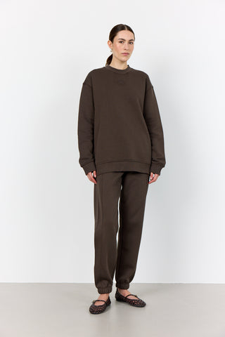 LR-NUKA 12 Sweatshirt Mørk brun