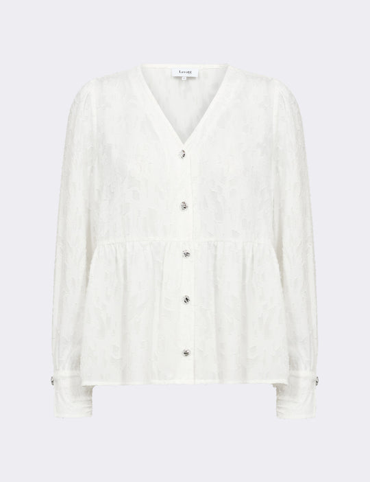LR-OVETTE 1 Bluse Off white
