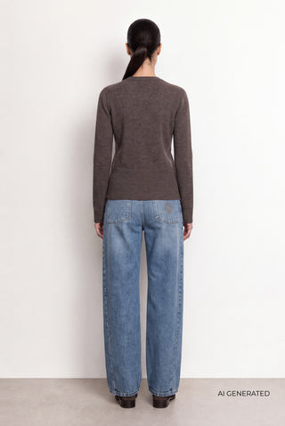 LR-ELOISE 21 Cardigan Mørk brun