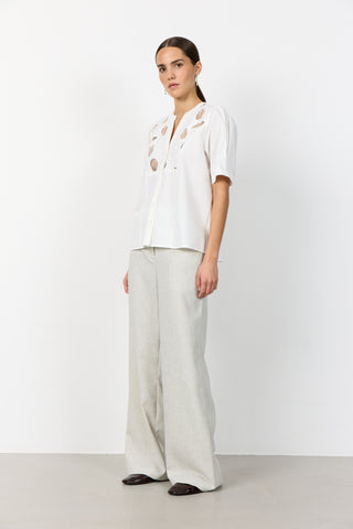 LR-PARKER 1 Bluse Off white