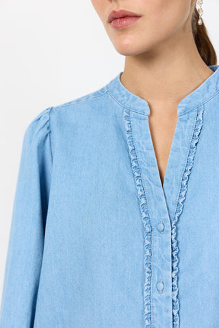 LR-PIETTA 2 Skjorte Blå