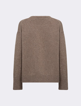 LR-PERLE 1 Pullover Lys brun