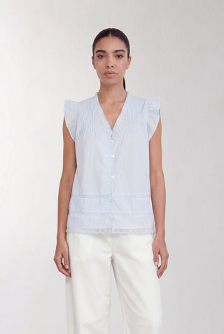 LR-ROSY 2 Bluse Lyseblå
