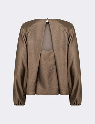 LR-NESSA 2 Bluse Lys brun