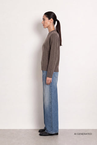 LR-ELOISE 2 Pullover Mørk brun
