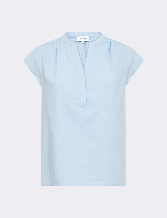 LR-NAJA 19 Bluse Lyseblå