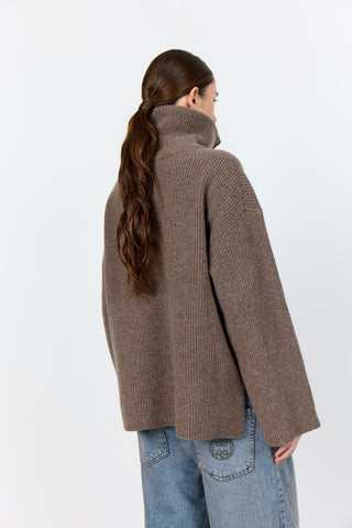 LR-PERLE 10 Pullover Lys brun