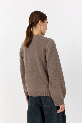 LR-PERLE 9 Cardigan Lys brun