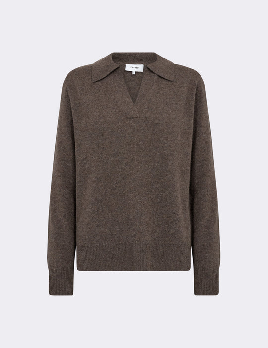 LR-ELOISE 5 Pullover Brun