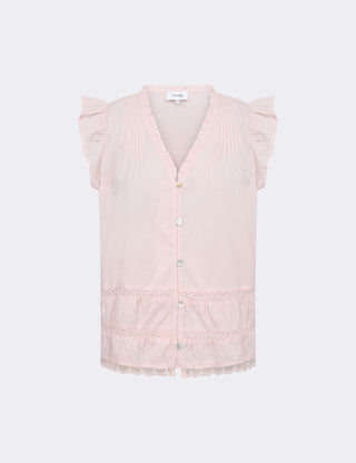 LR-ROSY 2 Bluse Lyserød