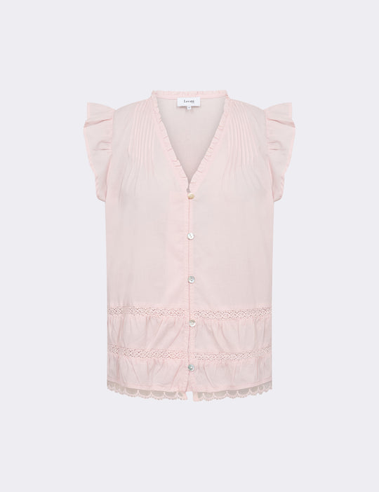 LR-ROSY 2 Bluse Lyserød