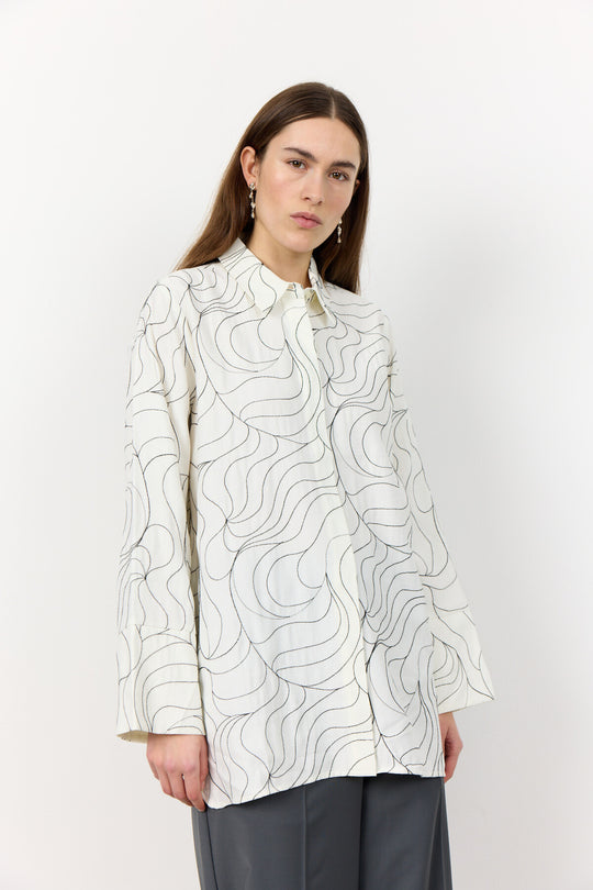 LR-KORA 1 Skjorte Lys grå