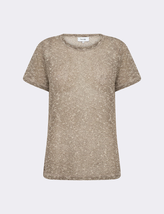 LR-LIV 1 T-shirt Mørk brun