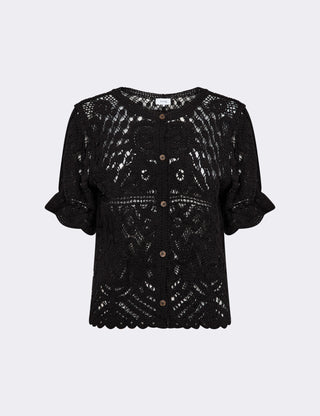 LR-ROSA 2 Bluse Sort