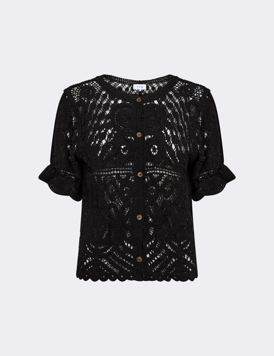 LR-ROSA 2 Bluse Sort
