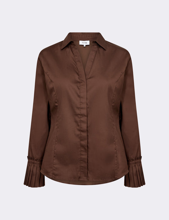 LR-ISLA SOLID 130 Skjorte Brun