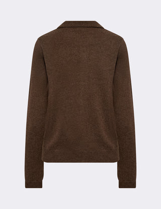 LR-ISMAILA 6 Cardigan Brun